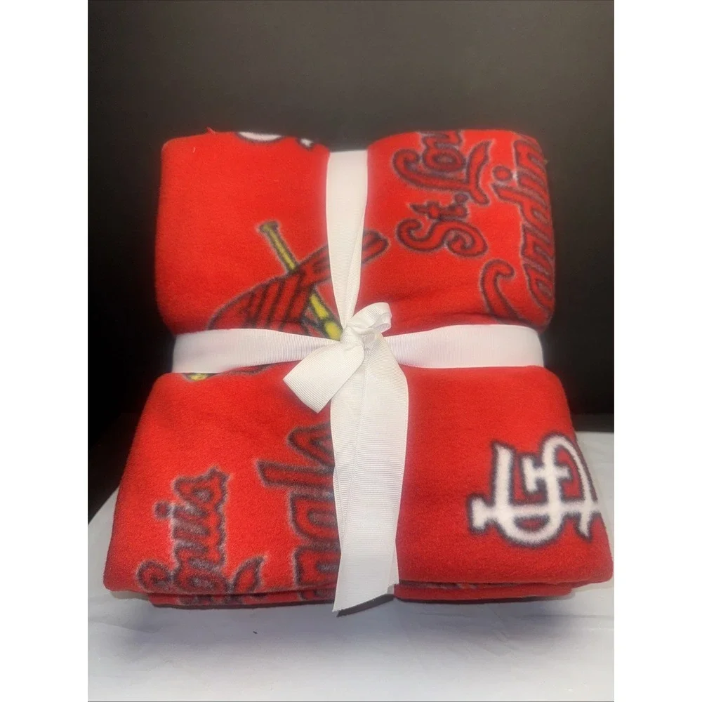 St. Louis Cardinals No Sew Throw Kit 100% Polyester Fleece‎ Blanket 48